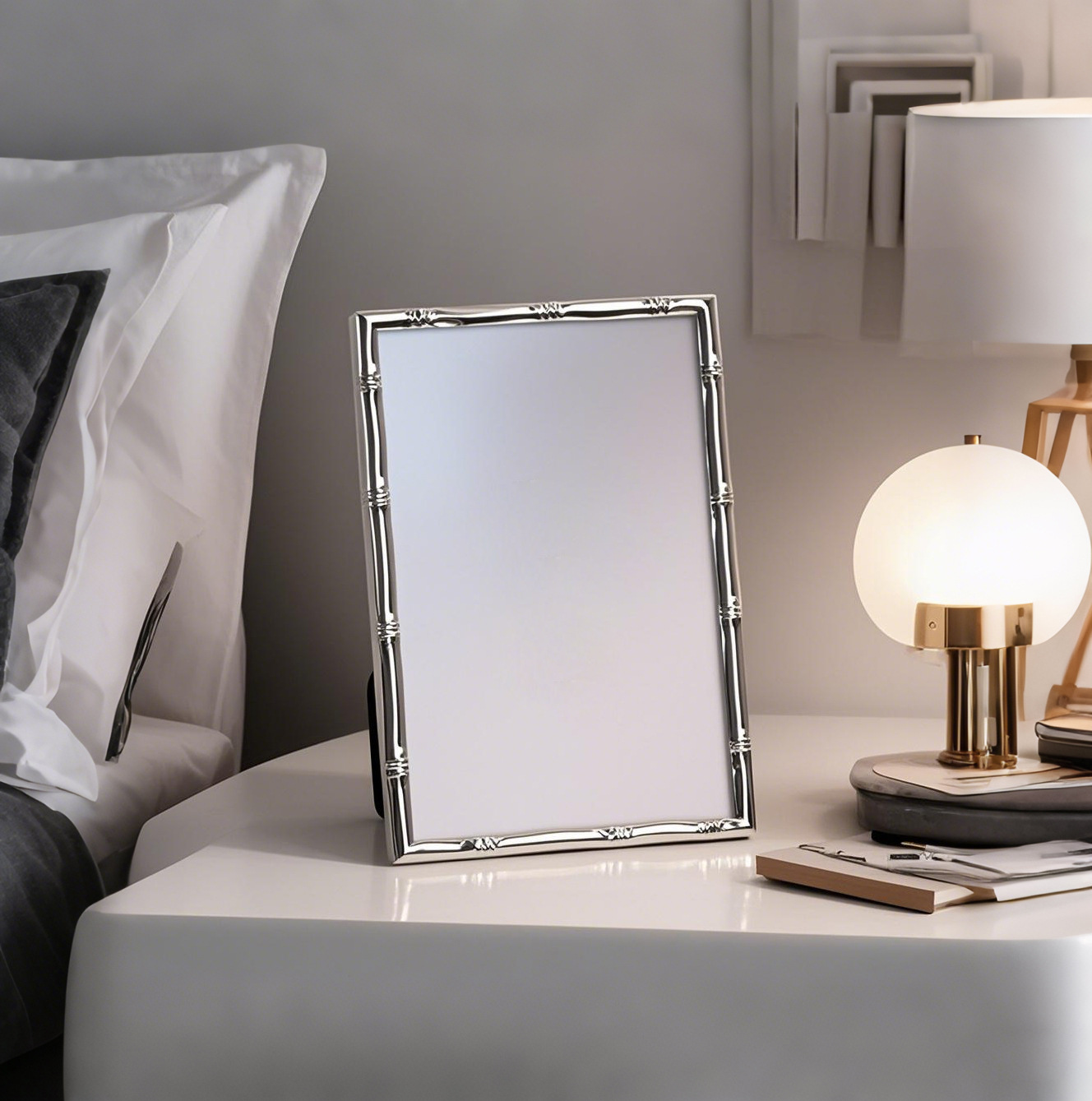 Bamboo Photo Frame - Aluminium Europese Fotolijst 6/7/8/10 inch Hoogwaardige