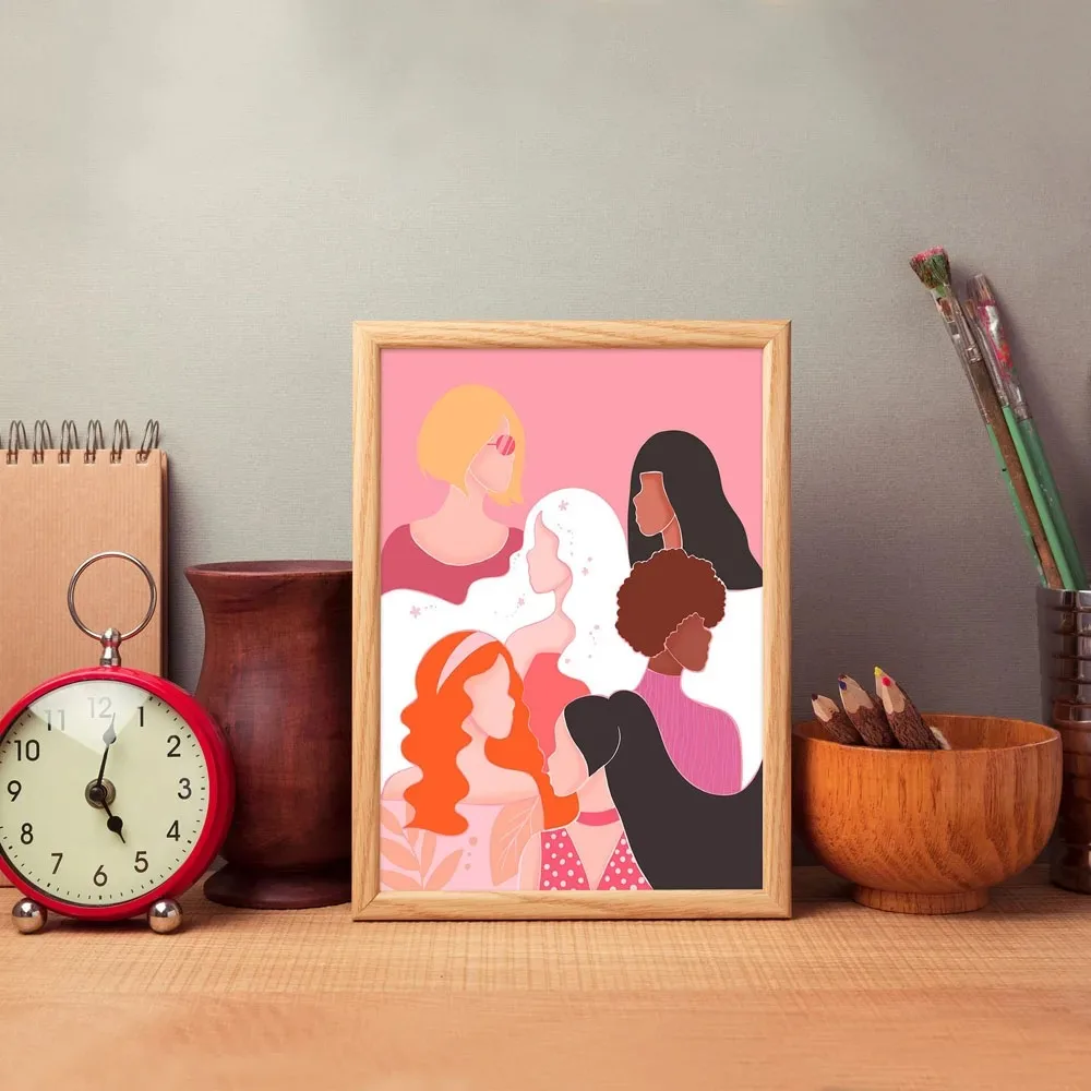 Abstract feministisch kleur br - Home Decor Y2K recensie en prijs