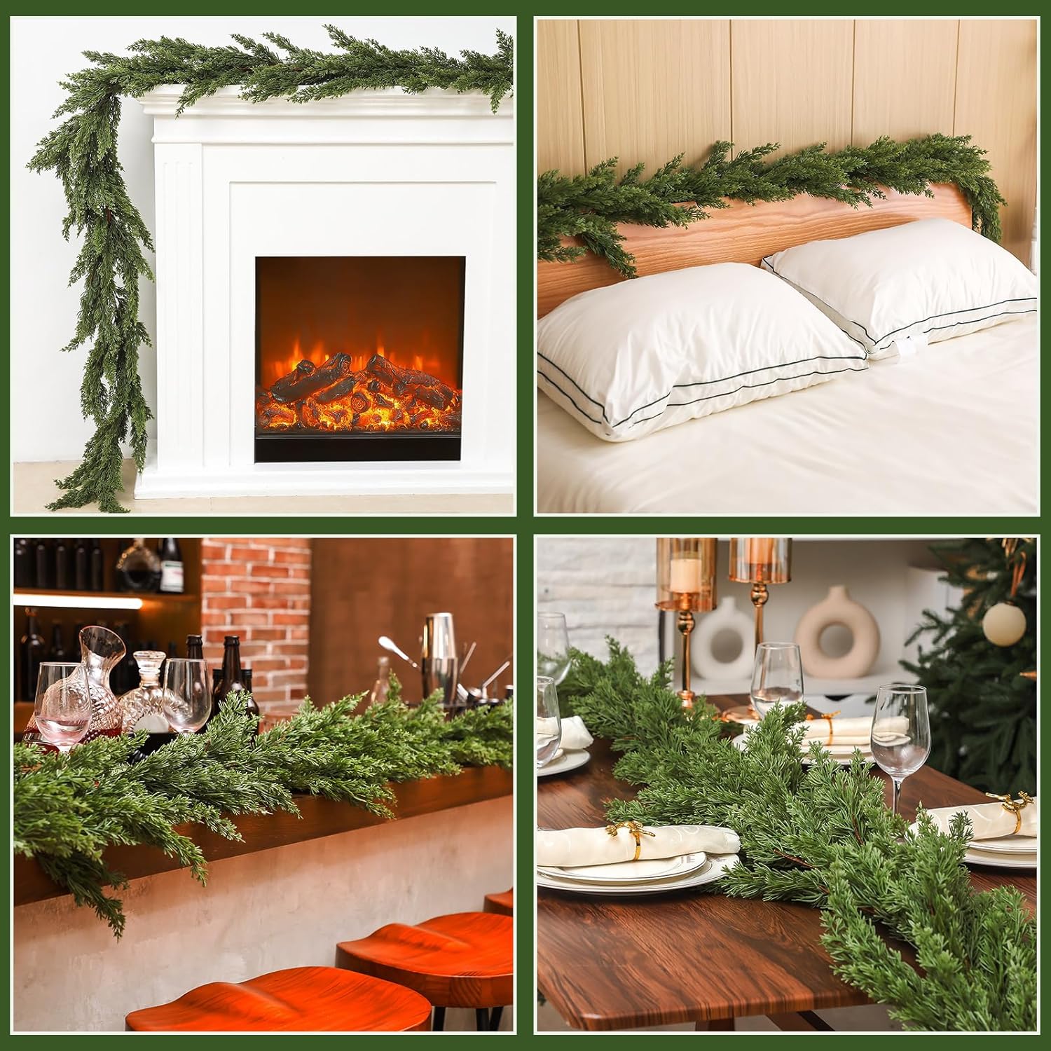 Kunstplanten Kerstboom Cipress - Rattan Plant Basket recensie en prijs