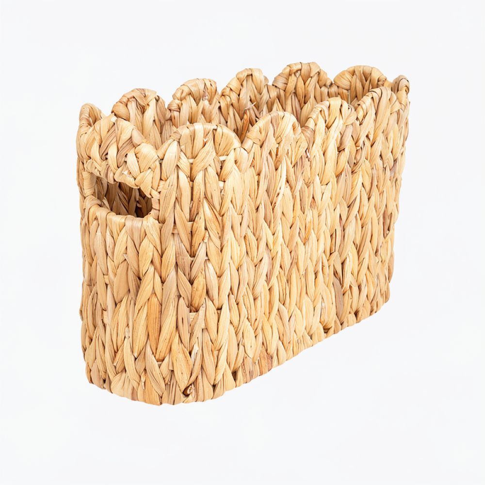 Gevlochten opbergmand van zeeg - Home Decor Magazine recensie en prijs
