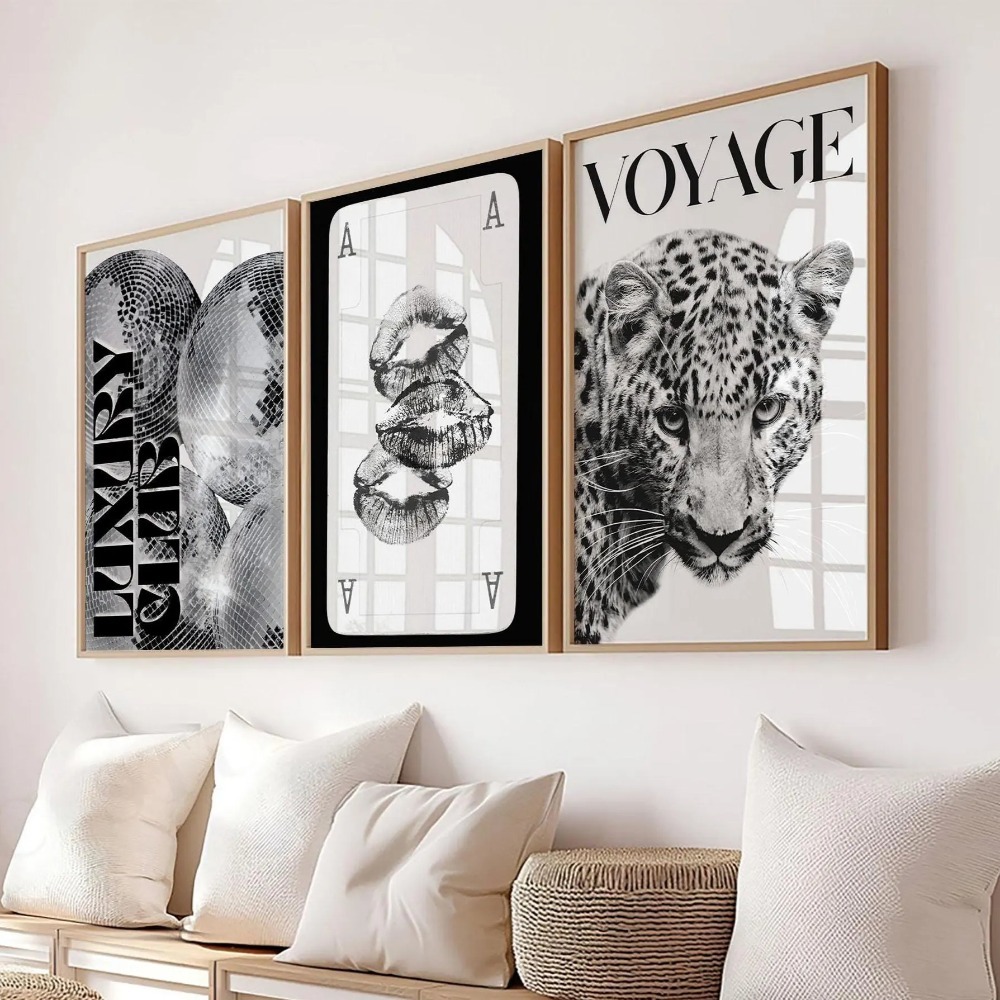 3 stuks frameloze luipaardprin - Home Decor Y2K recensie en prijs