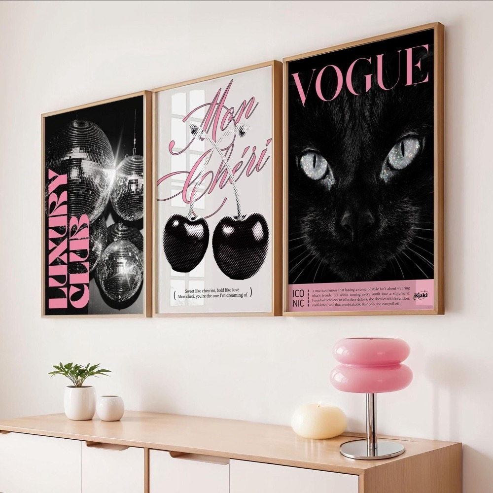 3 stuks frameloze luipaardprin - Home Decor Y2K recensie en prijs