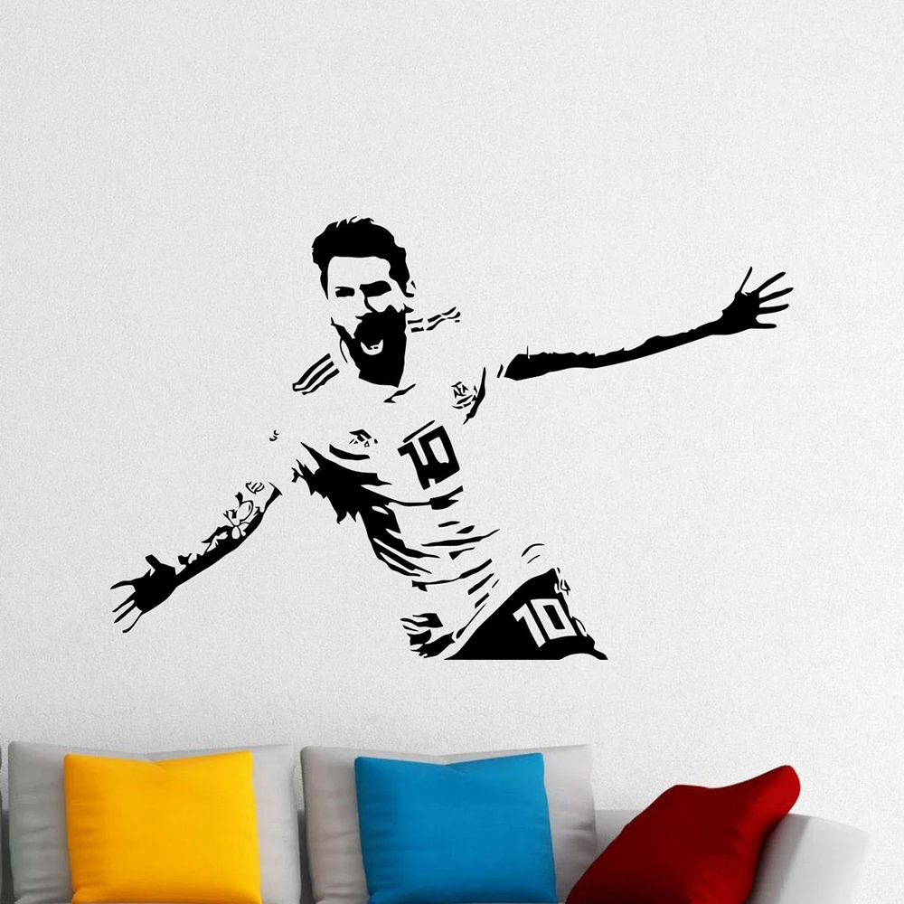 Messi Muursticker Vinyl Sticke - Home Decor Indonesia recensie en prijs
